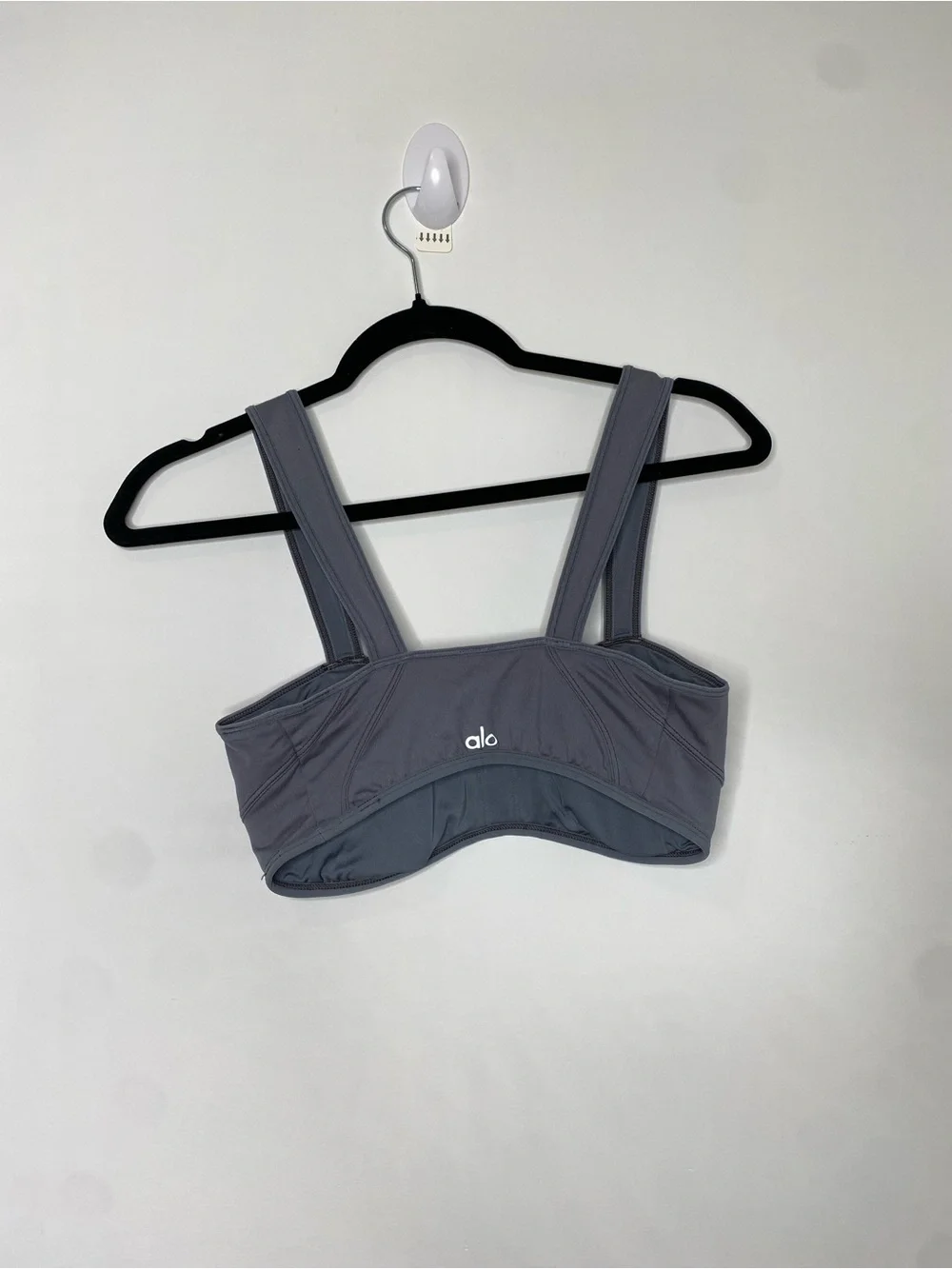 Alo Yoga Alosoft Sunray Bra Steel Grey